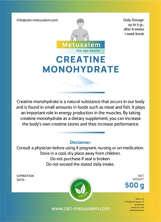 Creatinemonohydraat - 500g