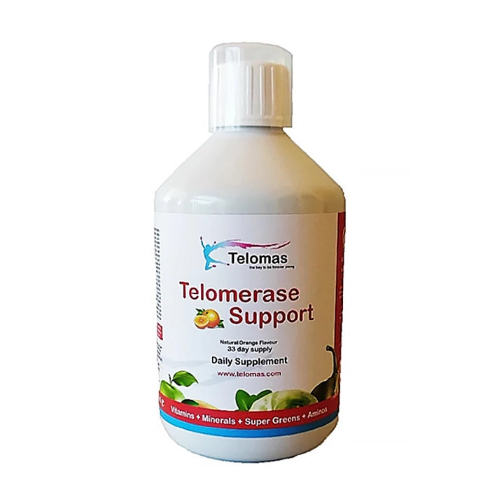Telomerasstöd - Vitaminer + Mineraler + Supergreens + Aminosyror - 500ml